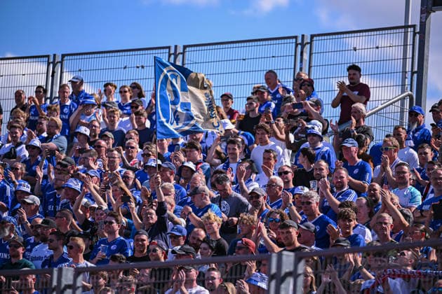 August 1, 2026, Soccer, 2026–2027 Season, Friendly Match, KSV Hessen Kassel vs. FC Schalke 04, FC Schalke 04 Fans xRHR PHOTO YYx Copyright: KROEGER RHR-FOTOx RHR-FOTO YY