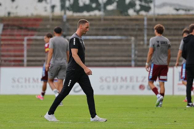 August 26, 2026, GER, Regionalliga Nord, Soccer, Matchday 1, 2026–2027 Season, Dietmar Scholze Stadium at the Lohmühle, VfB Lübeck vs. SC Weiche Flensburg, Final Score 1–1, Coach Kevin Rodewald, VfB Lübeck, Photo: nordphoto GmbH, Tauchnitz, Lübeck, Dietmar Scholze Stadium at the Lohmühle, SH, Germany Copyright: xnordphotoxGmbHx xTauchnitzx