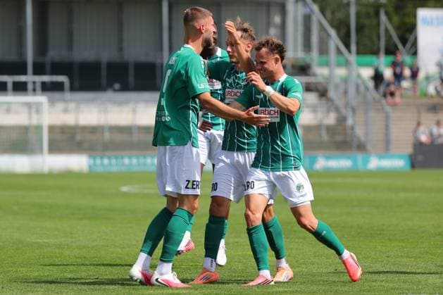 August 26, 2026, GER, Regionalliga Nord, Soccer, Matchday 1, 2026–2027 Season, Dietmar Scholze Stadium at the Lohmuehle, VfB Lübeck vs. SC Weiche Flensburg Goal celebration Cheering Goal scorer Goal scorers Selim Ajkic VfB Lübeck 09 celebrates the 1–0 goal Photo: nordphoto GmbH Tauchnitz Lübeck Dietmar Scholze Stadium an der Lohmühle SH, Germany Copyright: xnordphotoxGmbHx xTauchnitzx