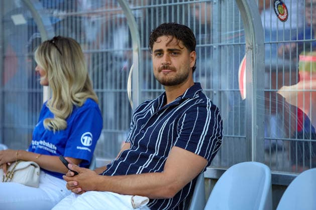 August 1, 2026, GER, Soccer, Men s, Friendly Match, 2026–2027 Season, KFC Uerdingen; Delay Sports President Elias Eli Nerlich watches the match at Krefeld Grotenburg Stadium, North Rhine-Westphalia, Germany Copyright: xAdrianxSchlüterx