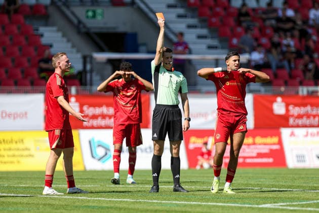 Football, friendly match, KFC Uerdingen - Delay Sports