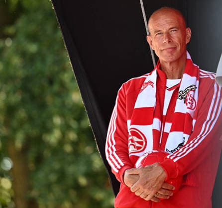 August 1, 2026, xophax, Soccer, Bundesliga 1, 1. FC Köln Season opener for 1. FC Köln at the Rhein Energie Stadium; team presented to fans; President Jörn Stobbe; 1. FC Köln; Cologne