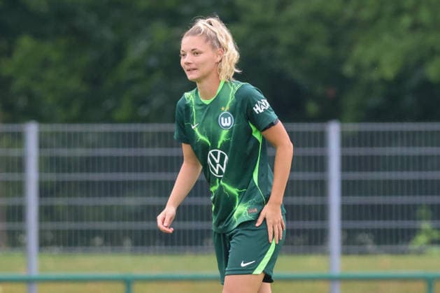 Markranstädt, Germany, August 1, 2026 Friendly Match: RB Leipzig Women vs. VfL Wolfsburg Women Pictured: Julia Landenberger (Wolfsburg) Copyright: HMBxMedia MadeleinexFantini