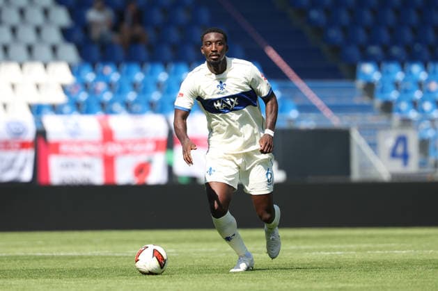 August 1, 2026, Darmstadt, Friendly Match: SV Darmstadt 98 vs. FC Portsmouth; Patric Pfeiffer of SV Darmstadt 98 in action, with the ball Copyright: HMBxMedia JoaquimxFerreira