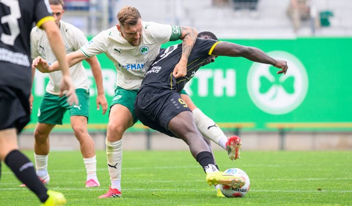 August 1, 2025 Soccer Season 2025–2026 Bavarian Regional League Matchday 02 SpVgg Greuther Fürth Fürth II U23 Kleeblatt vs. SpVgg Bayreuth xwoxzix Yannick Scholz 14, SpVgg Greuther Fürth II Kelvin Onuigwe 9, SpVgg Bayreuth