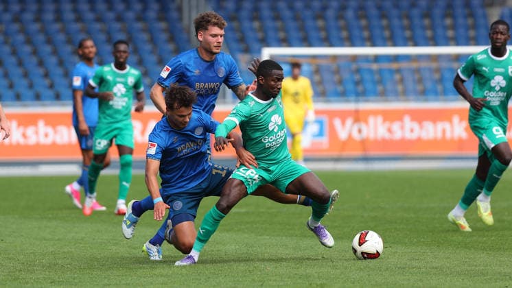 Eintracht vs. RAAL La Louvière, Friendly Match in Braunschweig, August 1, 2026, Soccer, Men s, 2026–2027 season, Friendly match, Eintracht Braunschweig vs. RAAL La Louvière, Florian Flick (Eintracht Braunschweig), Max Marie (Eintracht Braunschweig), Germany