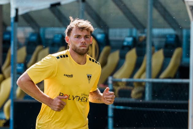 Netherlands vs. Germany Men s Soccer Friendly 2026 2027 Roda JC Kerkrade vs. Alemannia Aachen Parkstad Limburg Stadium, Warm-up, Mika Schroers Alemannia Aachen, 27 Copyright: xThiemoxRudolphx
