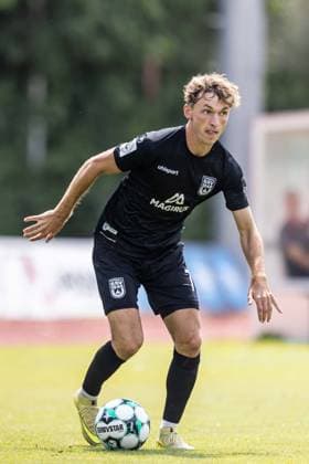 SSV Jahn Regensburg vs. SSV Ulm 1846 Soccer, Football, Friendly Match, Regensburg Training Ground 01 08 26 Cropped Single Image Benjamin Goller SSV Ulm 1846 Soccer, 07 SSV Jahn Regensburg vs. SSV Ulm 1846 Soccer, Football, Friendly Match, Regensburg Training Ground 01 08 26 Photo by Lucca Fundel Regensburg Training Ground Bavaria Germany