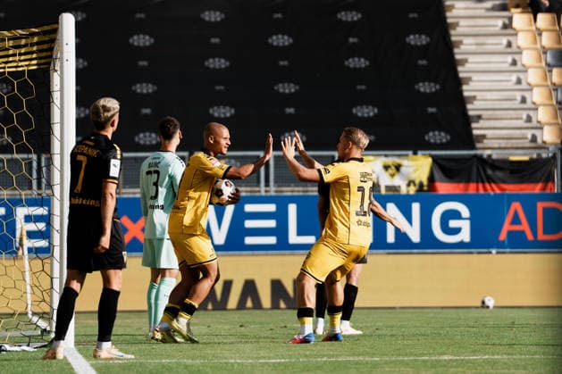 Netherlands vs. Germany Men s Soccer Friendly 2026 2027 Roda JC Kerkrade vs. Alemannia Aachen Parkstad Limburg Stadium, 3–1, goal by Anthony van den Hurk (Roda JC Kerkrade), 9, Celebration with Fynn Schengen of Roda JC Kerkrade, 18 Copyright: xThiemoxRudolphx