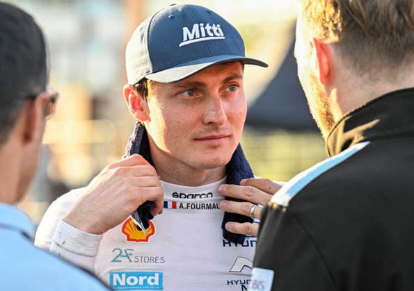 French Adrien Fourmaux of the Hyundai team after the special stages of Saturday at the WRC, Motorsport Rallye, WM Rally Finland in Jyväskylä, Finland on August 1, 2026. - RONI REKOMAA Jyväskylä Finland 2iaySVNR-L4  Copyright: xRonixRekomaax 2iaySVNR-L4
