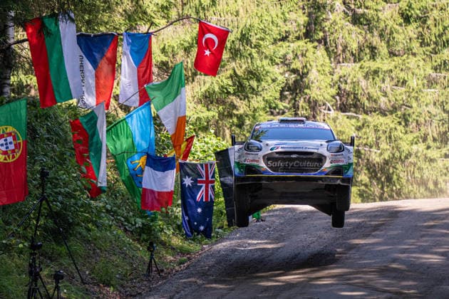 MOTORSPORTS - Rally - 2026 WRC, Motorsport Rallye, WM Rally Finland Photo by IPA ABACAPRESS.COM87163565 - Joshua McErlean (IRL) and Eoin Treacy (IRL) in an M Ford World Rally Team Ford Puma Rally1 in action during the FIA WRC SECTO RALLY FINLAND in Jyväskylä, Finland, July 30–August 2, 2026. Finland Finland  Copyright: xIPAxSport ABACAx