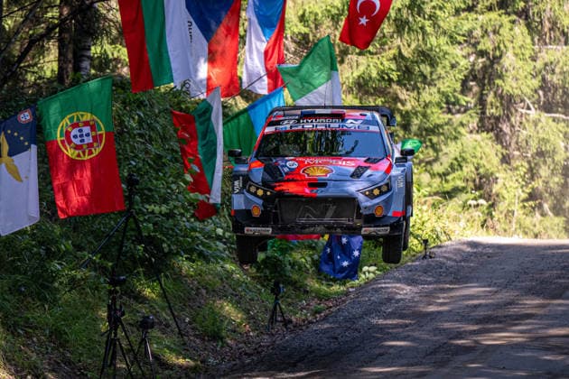 MOTORSPORTS - Rally - 2026 WRC, Motorsport Rallye, WM Rally Finland Photo by IPA ABACAPRESS.COM87163564 - Adrien Fourmaux (FRA) and Alexandre Coria (FRA) in a Hyundai i20 N Rally1 from the Hyundai Shell Mobis World Rally Team in action during the FIA WRC SECTO RALLY FINLAND in Jyväskylä, Finland, July 30–August 2, 2026. Finland Finland  Copyright: xIPAxSport ABACAx