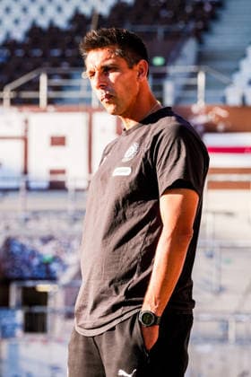 Germany Soccer 2. Bundesliga 2026–27, Preseason Match: FC St. Pauli vs. Deportivo de A Coruna, Millerntor Stadium, Hamburg, Marcel Rapp, FC St. Pauli Coach, Cutout Copyright: xStefanxTrochax