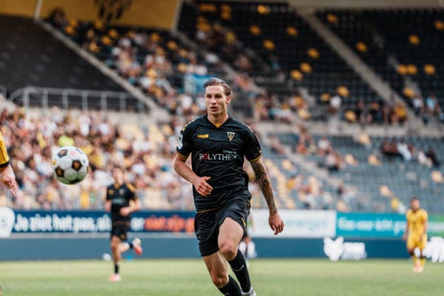 Netherlands vs. Germany Men s Soccer Friendly 2026 2027 Roda JC Kerkrade vs. Alemannia Aachen Parkstad Limburg Stadium, Daniel Starodid Alemannia Aachen, 9 Sprint, Ball, Attack Copyright: xThiemoxRudolphx