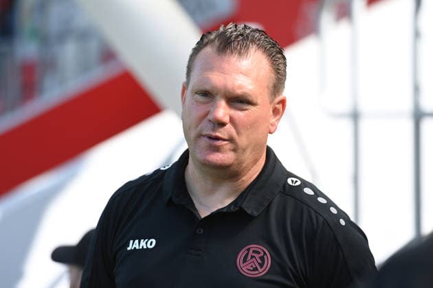 Coach Uwe KOSCHINAT RWE Portrait, Portrait, Cropped Single Image, Single Subject, Soccer 1st Bundesliga, Friendly Match, Test Match, Bayer Leverkusen vs. Rot-Weiss Essen on August 1, 2026, in Leverkusen, Germany. DFL regulations prohibit any use of photographs as image sequences and or quasi-video.