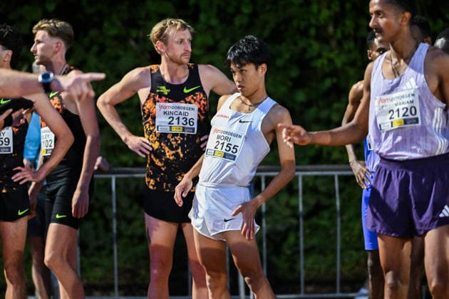 IFAM outdoor Oordegem 2026 Nagiya Mori (JAPAN) runs 5000m MEN pictured during IFAM outdoor Oordegem , on Saturday 1 August 2026 in Oordegem , Belgium . PHOTO ISOSPORT Stijn Audooren Oordegem Belgium  Copyright: xStijnxAudoorenx 20260801_215342_SA2_5778