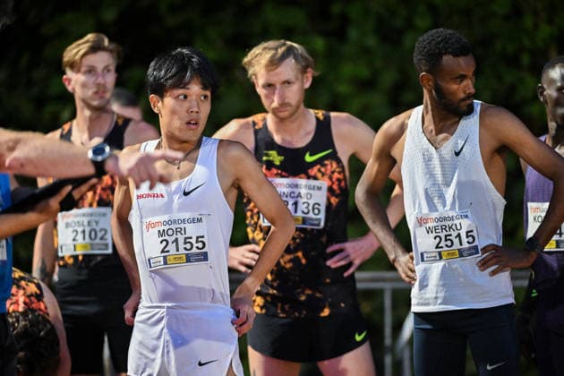 IFAM outdoor Oordegem 2026 Nagiya Mori (JAPAN) runs 5000m MEN pictured during IFAM outdoor Oordegem , on Saturday 1 August 2026 in Oordegem , Belgium . PHOTO ISOSPORT Stijn Audooren Oordegem Belgium  Copyright: xStijnxAudoorenx 20260801_215347_SA2_5786A