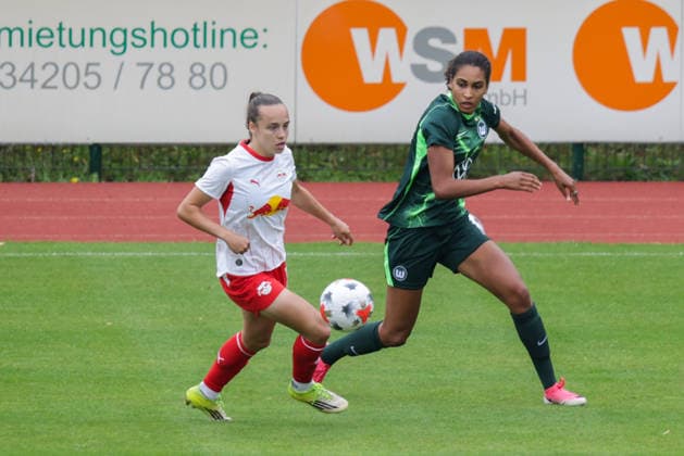 August 1, 2026, xgrfx, Women s Soccer Friendly Match, RB Leipzig vs. VfL Wolfsburg, Cora Zicai, VfL Wolfsburg, DFL, DFB. REGULATIONS PROHIBIT ANY USE OF PHOTOGRAPHS AS IMAGE SEQUENCES AND OR QUASI-VIDEO, Leipzig