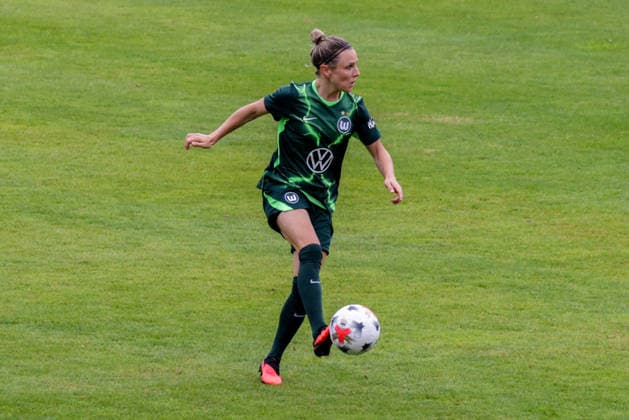 August 1, 2026, xgrfx, Women s Soccer Friendly Match, RB Leipzig vs. VfL Wolfsburg, Svenja Huth (VfL Wolfsburg). DFL and DFB regulations prohibit any use of photographs as image sequences and or quasi-video. Leipzig