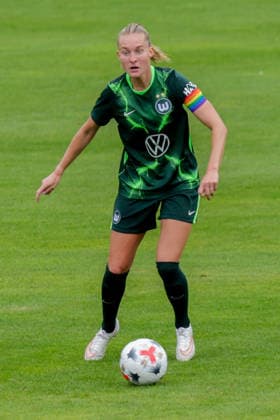 August 1, 2026, xgrfx, Women s Soccer Friendly Match, RB Leipzig vs. VfL Wolfsburg, Janina Minge (VfL Wolfsburg). DFL and DFB regulations prohibit any use of photographs as image sequences and or quasi-video. Leipzig