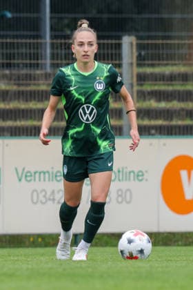 August 1, 2026, xgrfx, Women s Soccer Friendly Match, RB Leipzig vs. VfL Wolfsburg, Sophia Kleinherne, VfL Wolfsburg. DFL and DFB regulations prohibit any use of photographs as image sequences and or quasi-video. Leipzig