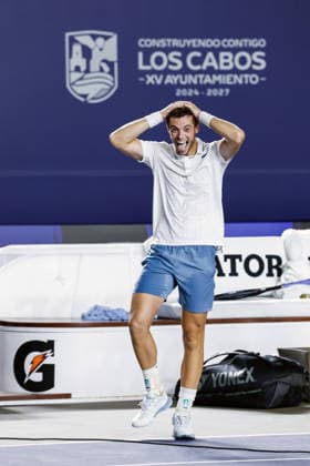 LOS CABOS TENNIS OPEN 2026 LOS CABOS TENNIS OPEN 2026 ARTHUR GEA VS DENIS SHAPOVALOV 01 08 2026 LOS CABOS, MEXICO Action photo of Arthur Gea of France during the singles final match at the 2026 Los Cabos Tennis Open at the Cabo Sports Complex in Baja California, Mexico Action photo of Arthur Gea of France, during the singles final match of the 2026 Los Cabos Tennis Open held at the Cabo Sports Complex in Baja California, Mexico PHOTO BY IMAGENSHOP PHOTO AGENCY LOS CABOS BAJA CALIFORNIA MEXICO Copyright: xIMAGENSHOPxAGENCIAxFOTOGRAFICAx