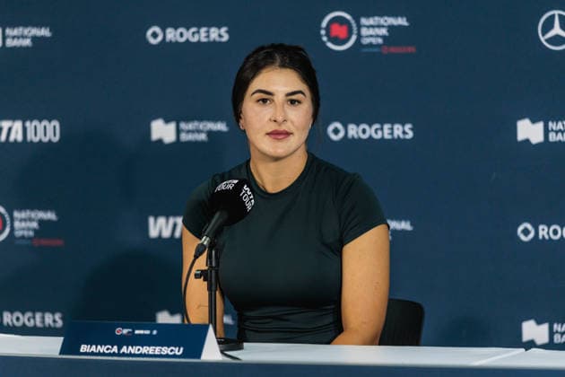 August 1, 2026, Toronto, Ontario, Canada: BIANCA ANDREESCU of Canada is seen during a press conference, PK, Pressekonferenz at the 2026 National Bank Open at Sobeys Stadium in Toronto, Ontario. Toronto Canada - ZUMAt160 20260801_zip_t160_040 Copyright: xMathewxTsangx