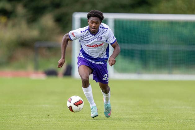 Friendly Match 26 vs. 27: VfL Osnabrück vs. SV Meppen on August 1, 2026, at Blau Weiss Schinkel in Osnabrück; Tony Lesueur, Osnabrück, in action MT