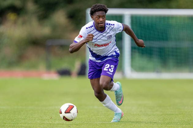 Friendly Match 26 vs. 27: VfL Osnabrück vs. SV Meppen on August 1, 2026, at Blau Weiss Schinkel in Osnabrück; Tony Lesueur, Osnabrück, in action MT