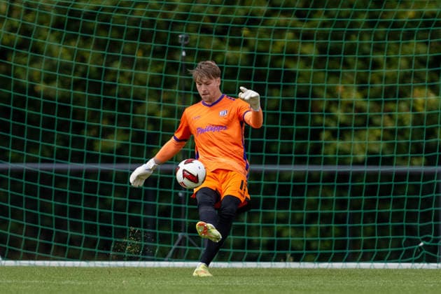 Friendly Match 26 vs. 27: VfL Osnabrück vs. SV Meppen on August 1, 2026, at Blau Weiss Schinkel in Osnabrück; Goalie Niklas Sauter (Osnabrück) in action MT