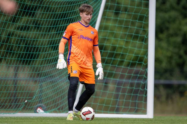 Friendly Match 26 vs. 27: VfL Osnabrück vs. SV Meppen on August 1, 2026, at Blau Weiss Schinkel in Osnabrück; Goalkeeper: Niklas Sauter, Osnabrück MT