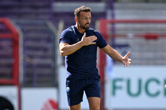 Friendly Match 26 vs. 27: VfL Osnabrück vs. SC Paderborn on August 1, 2026, at Bremer Brücke in Osnabrück. Coach Ralf Kettemann (Paderborn): dissatisfied, disappointed, disheartened, dejected MT