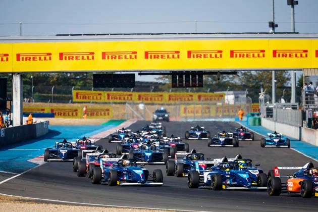 AUTO - CHAMPIONNAT DE FRANCE FFSA F4 2026 - MAGNY-COURS 29 DAUVERGNE MatthÃ o (FRA),Mygale M21-F4, action 79 RAMAEKERS Thibaut (BEL),Mygale M21-F4, action depart start of the race 3, during the 4th round of the Championnat de France FFSA F4 2026, from July 31 to August 2, 2026 on the Circuit de Nevers Magny-Cours, in Magny-Cours, France -  Copyright: xGREGORYxLENORMANDx