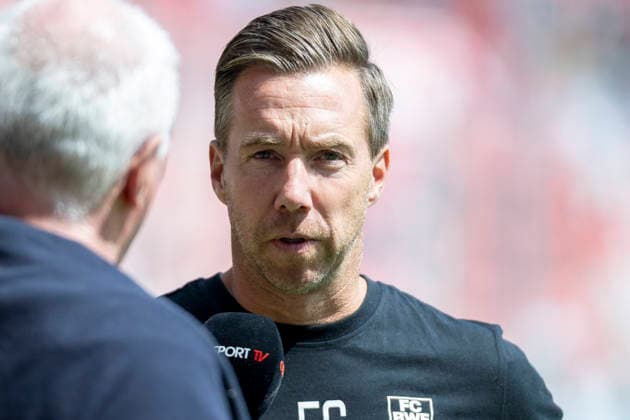 Regionalliga Northeast, Season 26–27: Hallescher FC vs. FC Rot Weiss Erfurt, Halle, Germany, August 2, 2026. Pictured: Coach Fabian Gerber, Erfurt, Halle, Saale, Leuna, Chemie Stadium, Saxony-Anhalt, Germany