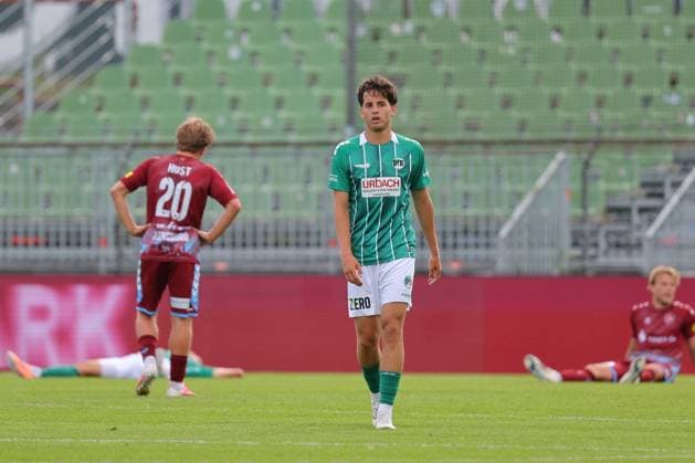 August 26, 2026, GER, Regionalliga Nord, Soccer, Matchday 1, 2026–2027 Season, Dietmar Scholze Stadium an der Lohmuehle, VfB Lübeck vs. SC Weiche Flensburg, Final Score 1–1, Center: Lennard Heiduck (VfB Lübeck) 17, Back: Samuel Hust (SC Weiche Flensburg) 08 20, Photo: nordphoto GmbH, Tauchnitz, Lübeck, Dietmar Scholze Stadium an der Lohmühle, SH, Germany Copyright: xnordphotoxGmbHx xTauchnitzx
