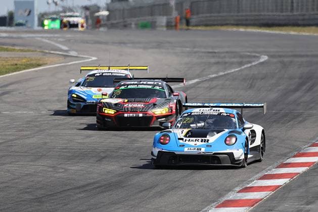 123 Martin Rump EST Ben Buenagel Bonn GER Noah Nagelsdiek Alsdorf GER, Porsche 911 GT3 R Evo2, Team Mühlner Motorsport powered by H R BEL, 75 Dominik Fugel, Chemnitz, GER; Marcel Fugel, Chemnitz, GER; Benjamin Leuchter, Duisburg, GER, Audi R8 LMS GT3 EVO II, Team Max Kruse Racing GER and 25 Ben Doerr Butzbach GER Phil Doerr Butzbach GER Volker Strycek Dehrn GER, McLaren 720S GT3, Team Doerr Motorsport GER GER, Motorsport, Nürburgring Endurance Series 2026, NLS, 6h ADAC Ruhr Cup Race, Race 7, Nürburgring, Germany, Rhineland-Palatinate, August 1, 2026 GER, Motorsports, 2026 Nürburgring Endurance Series, NLS, 6-Hour ADAC Ruhr Cup Race, Race 7, Nürburgring, Germany, Rhineland-Palatinate, August 1, 2026, Nürburgring Copyright: xEibner-Pressefoto JuergenxAugstx EP_JAT