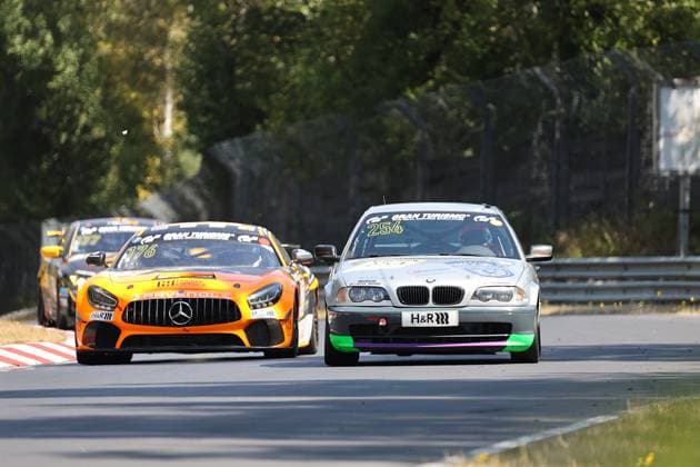 254 Ingo Oepen Pulheim GER Ralph Hengesbach GER Thorsten Koeppert Inden GER, BMW 325i, Team and 176 Anton Abee Hamburg GER Yannik Himmels Hamburg GER Joerg Viebahn Engelskirchen GER, Mercedes AMG GT4, Team PROsport racing GmbH GER GER, Motorsports, Nürburgring Endurance Series 2026, NLS, 6h ADAC Ruhr Cup Race, Race 7, Nürburgring, Germany, Rhineland-Palatinate, August 1, 2026 GER, Motorsports, Nürburgring Endurance Series 2026, NLS, 6-Hour ADAC Ruhr Cup Race, Race 7, Nürburgring, Germany, Rhineland-Palatinate, August 1, 2026 Nürburg Copyright: xEibner-Pressefoto JuergenxAugstx EP_JAT