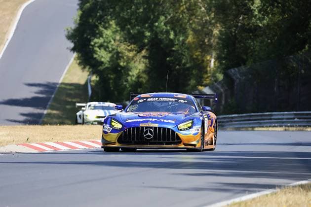Overall Winner 80 Luca Stolz Brachbach GER Ralf Aron EST, Mercedes AMG GT3 Evo, Team Winward Racing GER GER, Motorsports, Nürburgring Endurance Series 2026, NLS, 6-Hour ADAC Ruhr Cup Race, Race 7, Nürburgring, Germany, Rhineland-Palatinate, August 1, 2026 GER, Motorsports, 2026 Nürburgring Endurance Series, NLS, 6-Hour ADAC Ruhr Cup Race, Race 7, Nürburgring, Germany, Rhineland-Palatinate, August 1, 2026, Nürburgring Copyright: xEibner-Pressefoto JuergenxAugstx EP_JAT