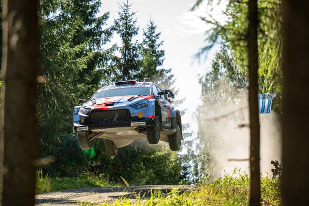 IPA87186175 - Adrien Fourmaux (FRA) and Alexandre Coria (FRA) in a Hyundai i20 N Rally1 from the Hyundai Shell Mobis World Rally Team in action during the FIA WRC, Motorsport Rallye, WM SECTO RALLY FINLAND in Jyväskylä, Finland, July 30–August 2, 2026. Copyright: xFedericoxManoni IPAxSportx xx 87186175