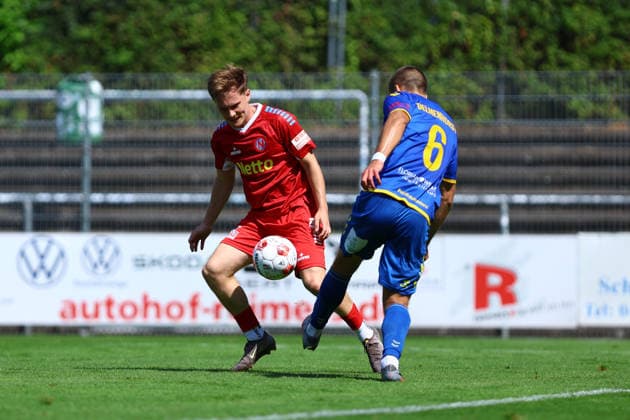 32 Luca Palzer, FC Eintracht Norderstedt, 6 Yegor Melenivskyi SV Atlas Delmenhorst Men s Soccer I Regionalliga Nord I 2026–2027 Season I Matchday 1 I FC Eintracht Norderstedt vs. SV Atlas Delmenhorst I August 2, 2026 I Edmund Plambeck Stadium