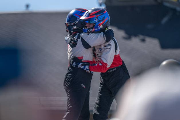 IPA87186180 - Sami Pajari (FIN) and Marko Salminen (FIN) celebrate their victory during the FIA WRC, Motorsport Rallye, WM SECTO RALLY FINLAND in Jyväskylä, Finland, July 30–August 2, 2026. Copyright: xFedericoxManoni IPAxSportx xx 87186180