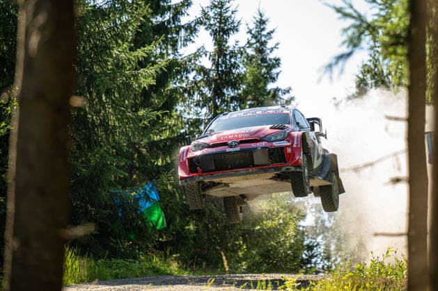 IPA87186194 - Oliver Solberg (SWE) and Elliott Edmondson (GBR) in a Toyota GR Yaris Rally1 from Toyota Gazoo Racing WRT in action during the FIA WRC, Motorsport Rallye, WM SECTO RALLY FINLAND in Jyväskylä, Finland, July 30–August 2, 2026. Copyright: xFedericoxManoni IPAxSportx xx 87186194