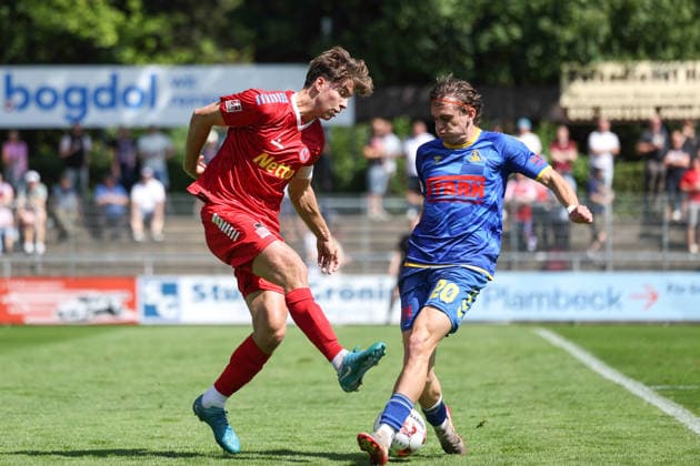 Soccer I Men s I 2026–2027 Season I Regionalliga Nord I Matchday 1 I Eintracht Norderstedt vs. SV Atlas Delmenhorst I August 2, 2026 Moritz Frahm 5, FC Eintracht Norderstedt Lucas Bauer 20, SV Atlas Delmenhorst Copyright: xLobeca RalfxHomburgx
