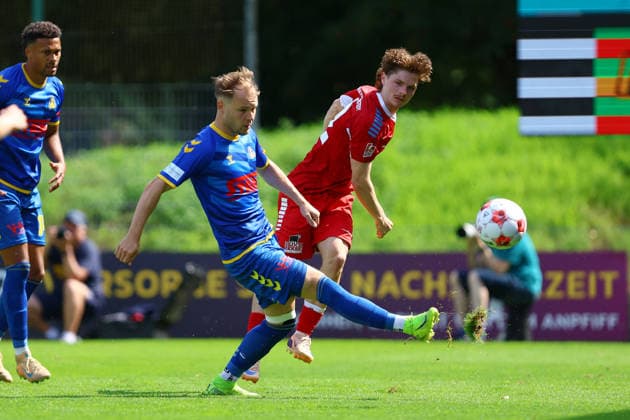 22 Leo Bera, FC Eintracht Norderstedt, 24 Mats Kaiser SV Atlas Delmenhorst Men s Soccer I Regionalliga Nord I 2026–2027 Season I Matchday 1 I FC Eintracht Norderstedt vs. SV Atlas Delmenhorst I August 2, 2026 I Edmund Plambeck Stadium