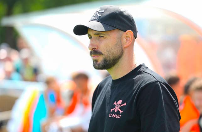 Photo: St. Pauli Coach Alexander HAHN, Regionalliga Nord, Matchday 1 on Sun, Aug. 2, 2026: SV Todesfelde vs. FC St. Pauli II