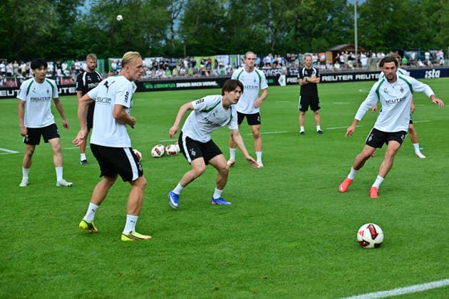 August 2, 2026 Rottach Egern Soccer, Men s, 2026–2027 season, Borussia Mönchengladbach training camp, new signing Daiki Hashioka, Gladbach—an immediate asset in midfield. DFL regulations prohibit any use of photographs as image sequences and or quasi-video. Am Birkenmoos Stadium, Bavaria, Germany