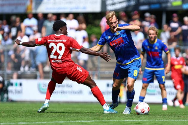 29 Ezra Ampofo, FC Eintracht Norderstedt, 8 Dinand Gijsen SV Atlas Delmenhorst Men s Soccer I Regionalliga Nord I 2026–2027 Season I Matchday 1 I FC Eintracht Norderstedt vs. SV Atlas Delmenhorst I August 2, 2026 I Edmund Plambeck Stadium