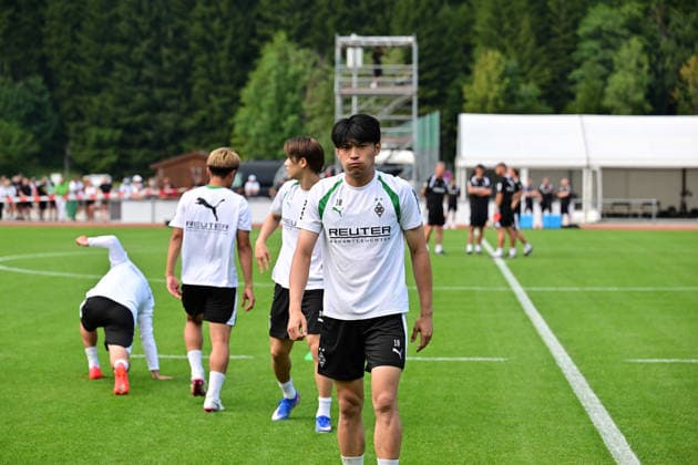 August 2, 2026 Rottach Egern Soccer, Men s, 2026–2027 Season, Training Camp Borussia Mönchengladbach Shuto Machino Gladbach DFL regulations prohibit any use of photographs as image sequences and or quasi-video Am Birkenmoos Stadium Bavaria, Germany