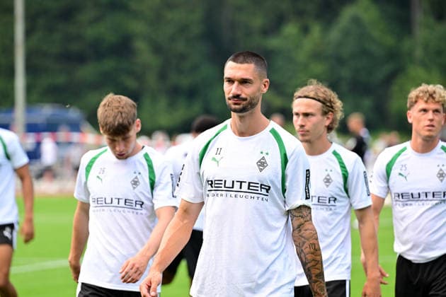 August 2, 2026 Rottach Egern Soccer, Men s, 2026–2027 Season, Training Camp Borussia Mönchengladbach Tim Kleindienst Gladbach DFL regulations prohibit any use of photographs as image sequences and or quasi-video Am Birkenmoos Stadium Bavaria, Germany