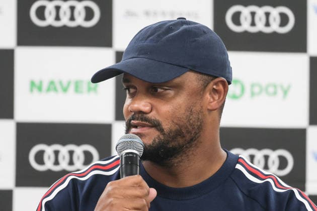 SKO, Vincent Kompany, FC Bayern Munich Coach, FC Bayern Munich press conference ahead of the friendly match against Jeju SK, 2026–27 season, March 8, 2026, Bayern Munich, South Korea, Jeju Copyright: xEibner-Pressefotox EP_JNL